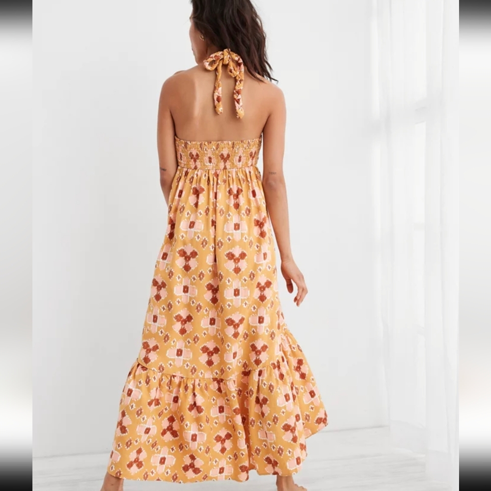 NWT Aerie High Low Halter Maxi Sundress - Picture 3 of 5